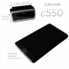 Cheetah C550 dydžio palyginimas
